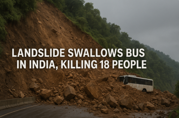 Landslide Swallows Bus in India, Killing 18 People